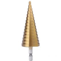 Stufenbohrer, hss Kegelbohrer, 4-32mm titannitriert Spiralnut Hex Shank Schälbohrer, für Materialien, einschließlich Stahl, Messing, Holz, Kunststoff