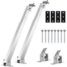 Ej.life - Support Panneau Solaire, Fixation Panneau Solaire, Support Panneau Solaire Sol en aluminium, Angle Ajustable , Upport De Panneau Solaire