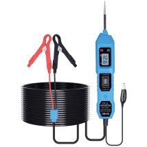 Ej.life - Testeur de fonctionnement pour voiture - 6-24 v - Avec lumière led - Suivi du circuit court - Location et alarme buzzer - Test de polarité