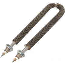 Ej.life - Tube Chauffant à Ailettes de Type u, 220V 1KW Tube Chauffant Électrique à Ailettes de Type u Élément Chauffant à Ailettes en Acier