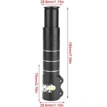 Wake Bike Fork Stem Extender Extension Vélo Vélo Rehausseur Guidon Riser Adaptateur (180mm) - Ej.life