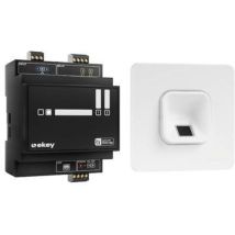 Système d'accès biométrique – 203701 – Blanc encastrable – IP54, Compatible Alexa – EKEY
