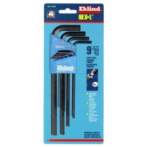 Metric Hex-L Key Set 9 - Long Arm Allen Key - Eklind