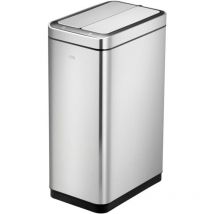 Poubelle à capteur EKO DeLuxe Phantom 30 l en acier inoxydable mat