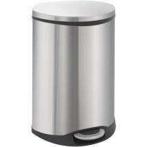 Poubelle à pédale Shell 2x22 l Argenté mat EKO