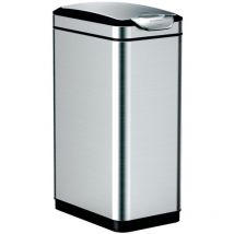 Poubelle Touch Bar Tina 30 l Argenté mat EKO
