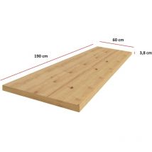 Küchen Preisbombe - Küchen Arbeitsplatte 190cm 38 mm Küchenzeile Küchenblock Eiche Artisan Eko Stilo