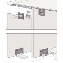 Clipo 26 h ms - Beschlägegarnitur 1000 x 2200, 2 türig - Hawa