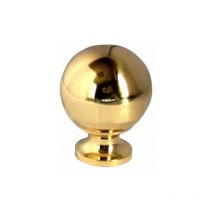 Pomolo Sfera Ottone Lucido mm 22