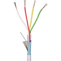 Elan - 70I139 Câble d'alarme LiYY 4 x 0.22 mm² blanc 20 m