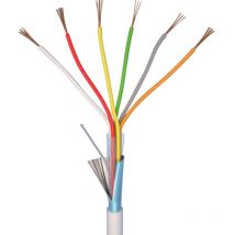 70I140 Cavo per allarmi LiYY 6 x 0.22 mm² Bianco 10 m - Elan