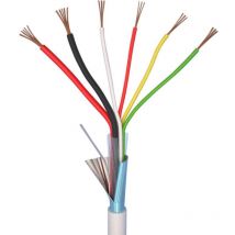 Elan - 70I141 Câble d'alarme LiYY 4 x 0.22 mm² + 2 x 0.50 mm² blanc 10 m