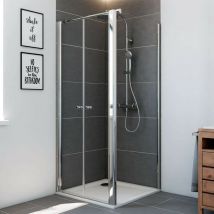Breuer - Elana 6 Porte battante pour paroi fixe Dimensions paroi fixe: 90 cm