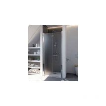Breuer - Elana 6 porte pivo-pliante 2 parties pour niche version gauche Dimensions paroi fixe: 80 cm