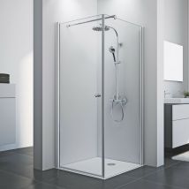 Elana 8 Porte pivotante pour paroi fixe version gauche Dimensions paroi fixe: 90 cm