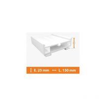 Elargisseur pvc Blanc - 25mm x L.150cm - Blanc