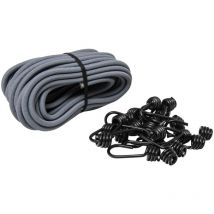 Elastischer Spannroller 10 m, ø 8mm und 20 Haken