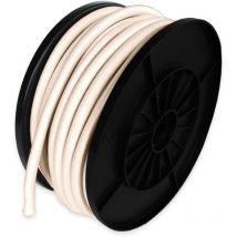 Elastisches Gummiseil Elfenbein 25 Meter - Qualität pro Tecplast 9SW - Spannseil für Planen mit einem Durchmesser von 9 mm