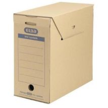 Elba - Archivbox Tric System 15,8 X 30,8 X 33,3 Cm (b X H X T) Din A4 Mit Archivdruck Wellpappe Naturbraun