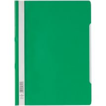 Elba - Report File Clear Front Plastic Green Pack 50 400055031