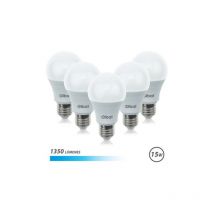 Elbat confezione da 5 lampadine a led a60 15w e27 1350lm - 6500k luce fredda