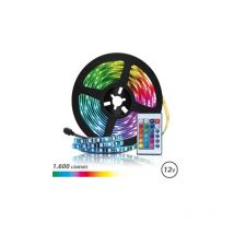 Elbat led strip rgb 12v 1600lm - 30 led pro meter - fernbedienung - länge 3m
