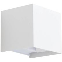 Ildaria Außenwandleuchte – Aluminium – Weiß – IP44 – für Terrasse, Garten, Balkon, Carport – stilvolle Außenbeleuchtung