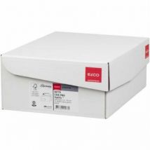 Briefumschlag Proclima DIN lang+ 229 x 114 mm (B x H) mit Fenster 100g/m² mit Haftklebung Papier 100 % recycelt hochweiß 500 St./Pack.