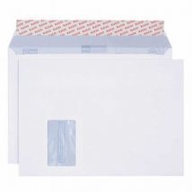 Elco - Versandtasche Proclima din C4 229 x 324 mm (b x h) mit Fenster 120g/m² mit Haftklebung Papier 100 % recycelt ohne Fadenverstärkung hochweiß