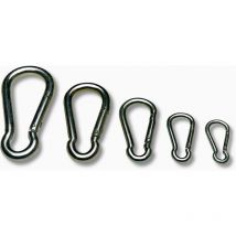 Karabinerhaken RUND – 60 x 6 mm – verchromt – Feuerwehrhaken