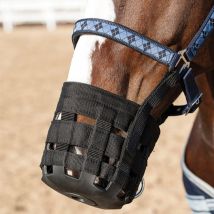 Weidemaulkorb – Hochwertiger Maulkorb für Pferde – Robustes Gummi – Größen: Shetty, Pony, Vollblut/Cob, Full/Warmblut