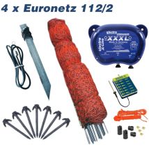 Electra Starter-Set Geflügel XXXL – Weidezaungerät 12V/230V – Netzlänge 50m – Zaunprüfer ZP6