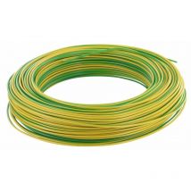 Câble d'installation H07V-U 10m 2.5mm² jaune et vert avec isolant en pvc - fils & câbles - 60101025C