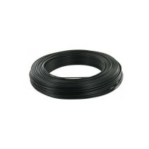 Electraline - Câble d'installation H07V-U noir 25 m 2.5mm² avec isolant en pvc - fils & câbles - 60101028D