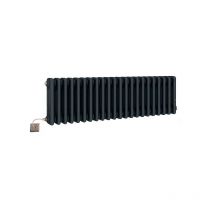 Greenedhouse - Traditional Electric Anthracite 3 Column Radiators 300mm h 1000mm wide