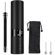 Lifcausal - Electric Air Ball Pump, Portable Battery Powered Ball Pump with lcd Display Needles 12 psi Mini Air Pump for Basketball Football