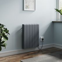 Electric Ceramic Portable Radiator Wall Mounted WIFI Control Heater Anthracite 1500W