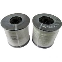 Fensecure - Electric Fence Rope Poly Fencing 6MM x 200M Rolls x2 (Electrified Polyrope Horse White)