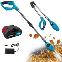 Teetok - Soffiatori elettrici per foglie, soffiatore per foglie con asta di prolunga senza fili per impieghi gravosi Storm Tool + 1 batteria da 3,0 a