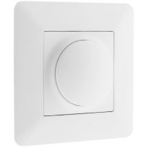 Zenitech - Regulador de luz giratorio compatible led - Blanco - Artezo