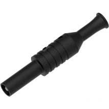 1065-CD1-N Laborstecker Stift-Ø: 4 mm Schwarz 1 St. - Electro Pjp