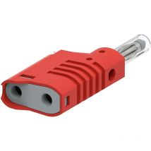 Electro Pjp - 1089-CD1-R Fiche banane mâle, droit ø de la broche: 4 mm rouge 1 pc(s) D390672