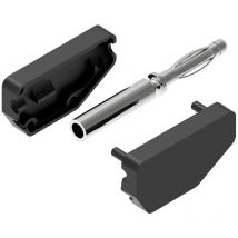215-CD1-N Bananenstecker Stecker, gerade Stift-Ø: 2 mm Schwarz 1 St. - Electro Pjp