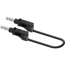 2210/600V-CD1-50N Messleitung Bananenstecker 4 mm 50 cm Schwarz 1 St. - Electro Pjp