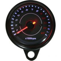 Electronic Tachometer Speedometer - DC 12V Motorcycle Universal LED Backlight Gauge