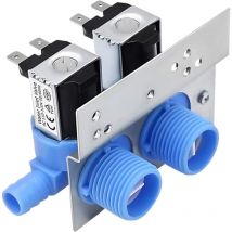 Electroválvula de doble cabezal, 110-120 v, entrada de agua para lavadora.
