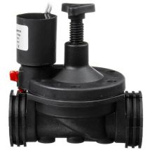 Gncgarden - Electroválvula de riego de 1' 24V con regulador de caudal, uso residencial y agrícola. Electroválvula con regulador de caudal 1' plástico