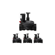 Electroválvula de riego de 1" 24V con regulador de caudal, uso residencial y agrícola. Pack de 4 unidades. Electroválvula con regulador de caudal 1"