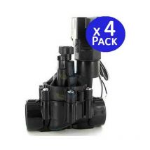 Rain Bird - Lot de 4 Électrovanne d'arrosage 100DVF, 24V, 1'' avec régulateur de flux, pour les programmeurs électriques