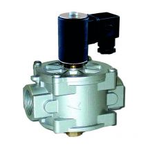 Electrovanne gaz à réarmement manuel normalement fermée 500mbar 1"1/2-160mm avec bobine